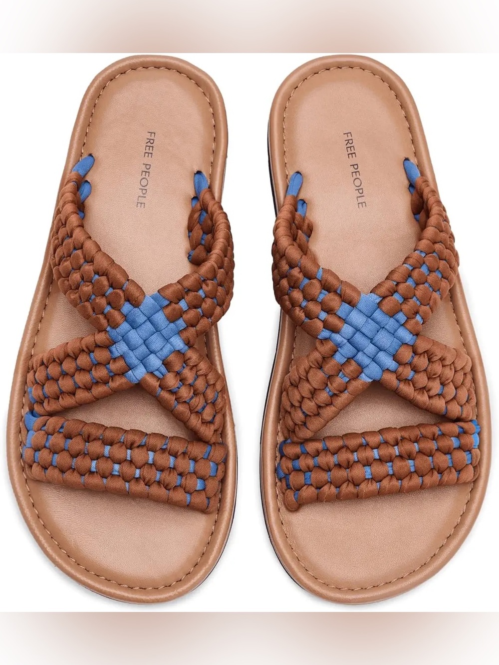 NIB Free People Edge Water Woven Sandal. Size 7